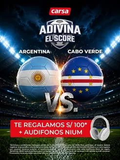 Catálogo Carsa en Pampa Cangallo | Adivina el score | 2026-07-06T00:00:00.000Z - 2026-07-19T00:00:00.000Z