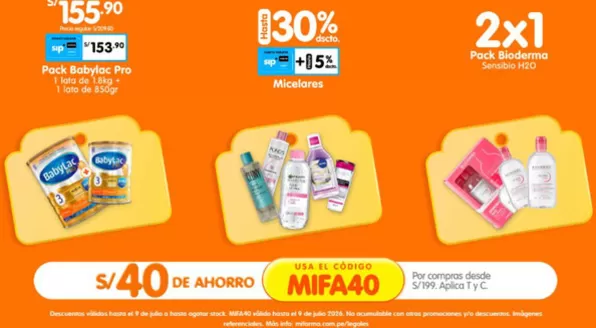Catálogo Mifarma en Pampa Cangallo | Ofertas | 2026-07-06T00:00:00.000Z - 2026-07-09T00:00:00.000Z