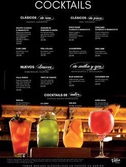 Catálogo Villa Chicken en Moyobamba | Coctails | 2026-07-07T00:00:00.000Z - 2027-01-31T00:00:00.000Z