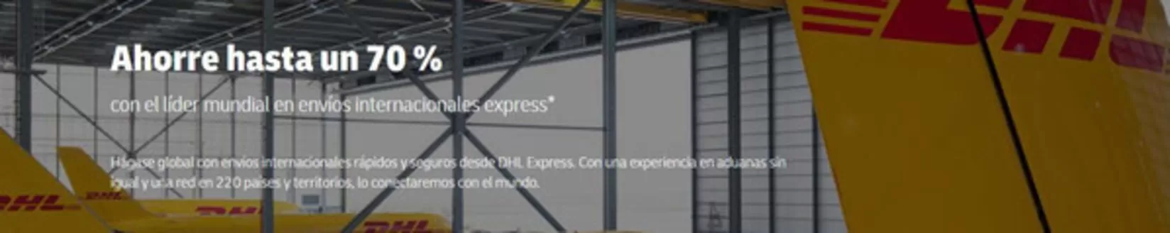 Catálogo DHL en Huancayo | Ahorre hasta une 70% | 2026-07-08T00:00:00.000Z - 2027-01-31T00:00:00.000Z
