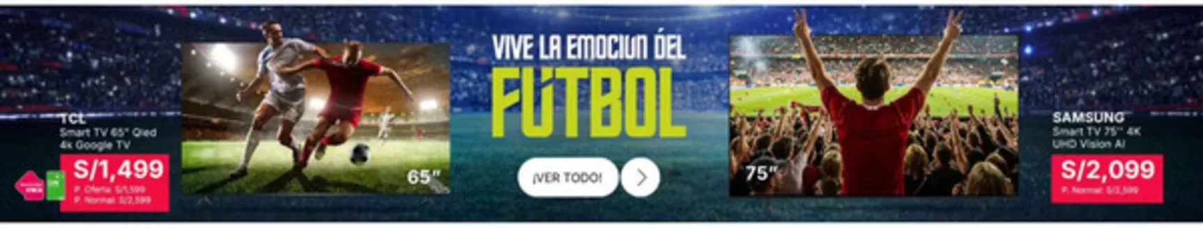 Catálogo Falabella en Iquitos | Vive la emocion del futbol | 2026-07-10T00:00:00.000Z - 2026-07-31T00:00:00.000Z