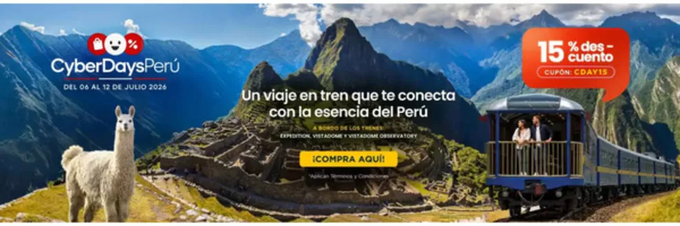 Catálogo Perúrail en Lurín | Cyber | 2026-07-10T00:00:00.000Z - 2026-07-12T00:00:00.000Z