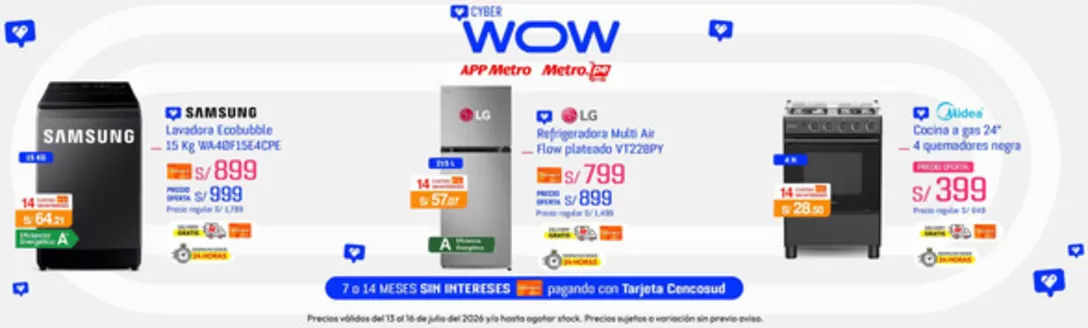 Catálogo Metro | Catálogo Metro | 2026-07-13T00:00:00.000Z - 2026-07-16T00:00:00.000Z