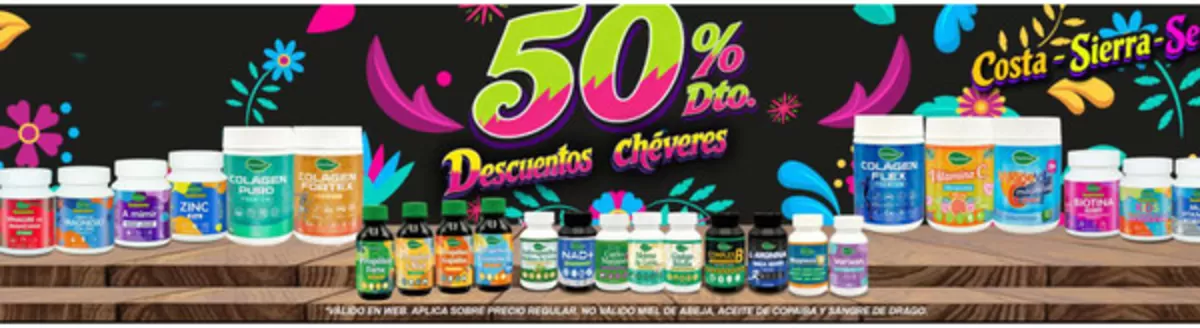 Catálogo Fitosana | 50% descuentos Chéveres | 2026-07-14T00:00:00.000Z - 2026-07-31T00:00:00.000Z