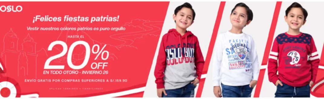 Catálogo Oslo | Felices fiestas patrias! | 2026-07-14T00:00:00.000Z - 2026-07-31T00:00:00.000Z