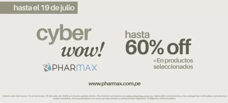 Catálogo Pharmax en Trujillo | Cyber wow  | 2026-07-16T00:00:00.000Z - 2026-07-19T00:00:00.000Z