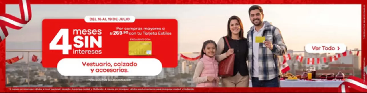 Catálogo Estilos en Chiclayo | 4 meses sin intereses | 2026-07-17T00:00:00.000Z - 2026-07-19T00:00:00.000Z