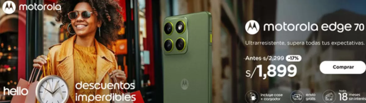Catálogo Motorola en Huaraz | Descuentos imperdibles | 2026-07-17T00:00:00.000Z - 2026-07-31T00:00:00.000Z