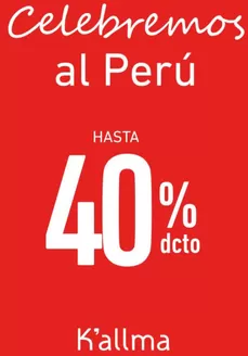 Catálogo K'Allma | Celebremos al peru | 2026-07-21T00:00:00.000Z - 2026-07-31T00:00:00.000Z