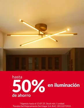 Catálogo Sodimac en Sullana | Hasta 50% en iluminazicion  | 2025-07-07T00:00:00.000Z - 2025-07-13T00:00:00.000Z