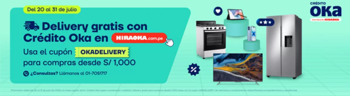 Catálogo Hiraoka | Excelente oferta para cazadores de gangas | 2026-07-20T00:00:00.000Z - 2026-07-31T00:00:00.000Z
