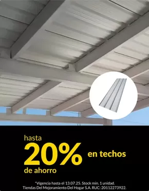 Catálogo Sodimac en Sullana | Hasta 20% en techos  | 2025-07-07T00:00:00.000Z - 2025-07-13T00:00:00.000Z