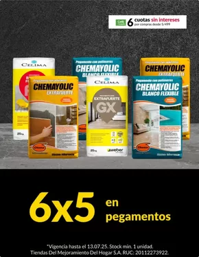 Catálogo Sodimac en Sullana | 6x5 en pegamentos  | 2025-07-07T00:00:00.000Z - 2025-07-13T00:00:00.000Z