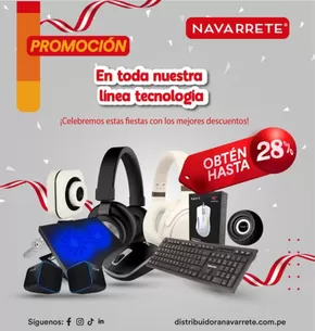 Catálogo Distribuidora Navarrete en Callao | Obten hasta 28% | 2025-07-07T00:00:00.000Z - 2025-07-31T00:00:00.000Z