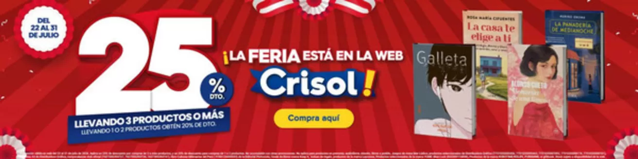 Catálogo Crisol | La feria esta en la web  | 2026-07-22T00:00:00.000Z - 2026-07-31T00:00:00.000Z