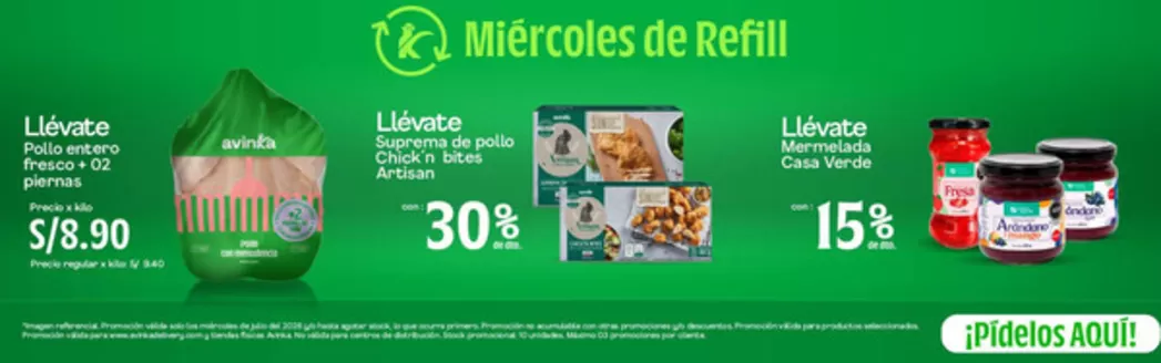 Catálogo Avinka | Miercoles de refill  | 2026-07-22T00:00:00.000Z - 2026-07-29T00:00:00.000Z