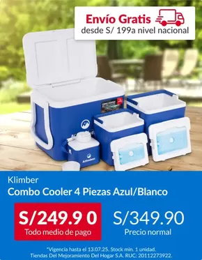 Catálogo Sodimac en Arequipa | Combo Cooler  | 2025-07-09T00:00:00.000Z - 2025-07-13T00:00:00.000Z