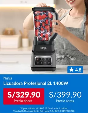 Catálogo Sodimac en Cusco | Licuadora Profesional | 2025-07-11T00:00:00.000Z - 2025-07-13T00:00:00.000Z
