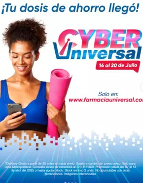 Catálogo Farmacia Universal en Callao | Cyber Universal | 2025-07-16T00:00:00.000Z - 2025-07-20T00:00:00.000Z