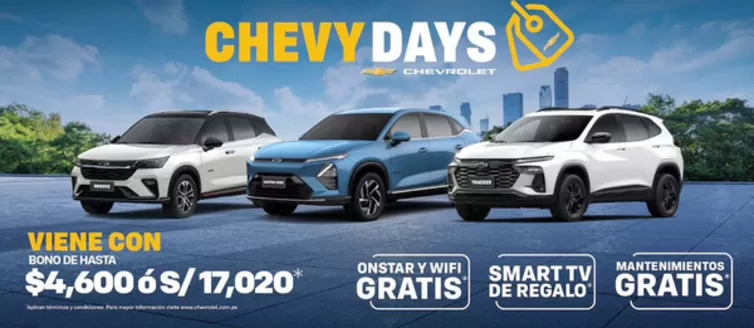 Catálogo Chevrolet | Chevy Days | 2026-07-30T00:00:00.000Z - 2026-08-30T00:00:00.000Z