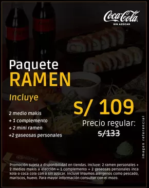 Catálogo Edo Sushi Bar en Cajamarca | Paquete Ramen  | 2025-07-17T00:00:00.000Z - 2025-07-20T00:00:00.000Z