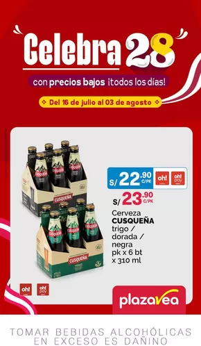 Catálogo Plaza Vea | Celebra 28 | 2025-07-16T00:00:00.000Z - 2025-08-03T00:00:00.000Z