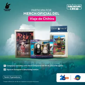 Catálogo CinePlanet | Viaje de Chihiro  | 2025-07-22T00:00:00.000Z - 2025-08-06T00:00:00.000Z