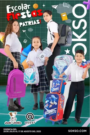Catálogo Sokso en Lima | Escolar fiestas patrias  | 2025-07-23T00:00:00.000Z - 2025-08-17T00:00:00.000Z