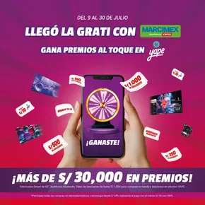 Catálogo Marcimex | Llego la grati con marcimex  | 2025-07-09T00:00:00.000Z - 2025-07-30T00:00:00.000Z
