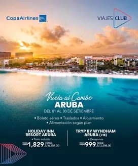 Catálogo Viajes Club | Vuela as caribe | 2026-08-07T00:00:00.000Z - 2026-09-30T00:00:00.000Z