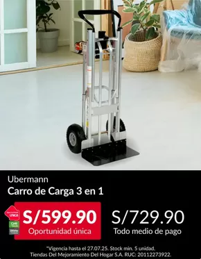 Catálogo Sodimac | Ubermann  | 2025-07-29T00:00:00.000Z - 2025-08-03T00:00:00.000Z