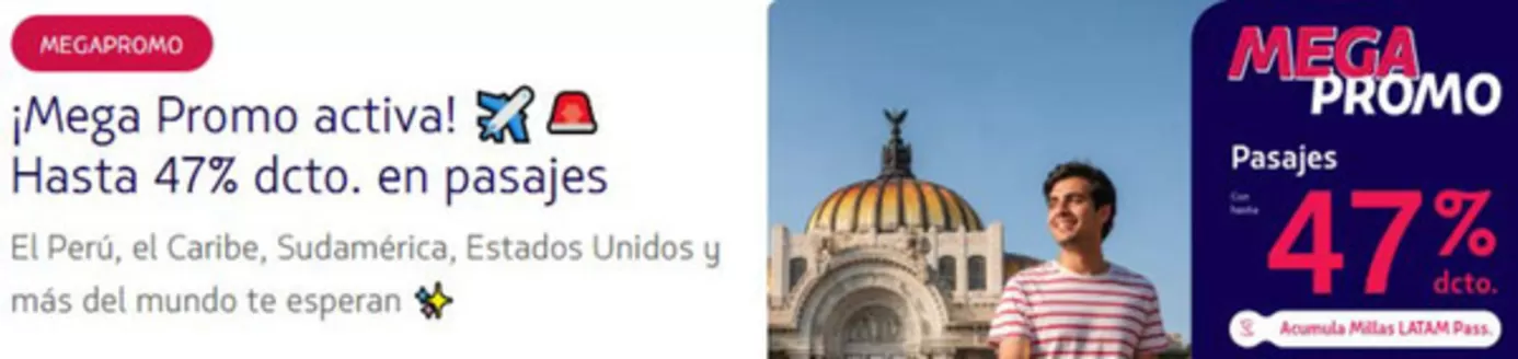 Catálogo Latam Airlines | Mega Promo Activa | 2026-08-13T00:00:00.000Z - 2026-08-31T00:00:00.000Z