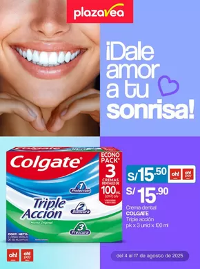 Catálogo Plaza Vea en Lima | Dale amor a tu sonrisa | 2025-08-04T00:00:00.000Z - 2025-08-17T00:00:00.000Z