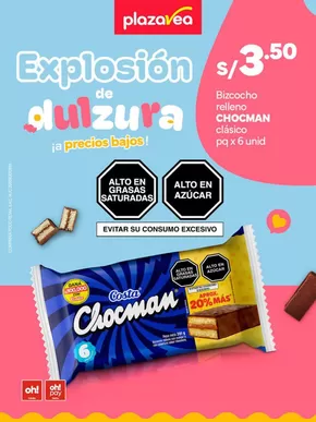 Catálogo Plaza Vea en Lima | Explosion de dulzura  | 2025-08-04T00:00:00.000Z - 2025-08-17T00:00:00.000Z