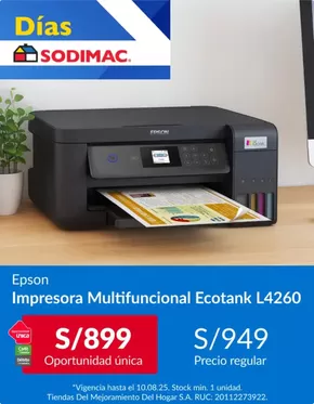Catálogo Sodimac en Lima | Epson | 2025-08-05T00:00:00.000Z - 2025-08-10T00:00:00.000Z