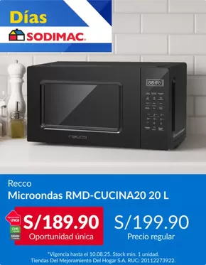 Catálogo Sodimac en Lima | Recco | 2025-08-05T00:00:00.000Z - 2025-08-10T00:00:00.000Z