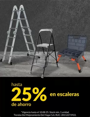 Catálogo Sodimac en Villa Rica | Hasta 25% en escaleras  | 2025-08-05T00:00:00.000Z - 2025-08-10T00:00:00.000Z