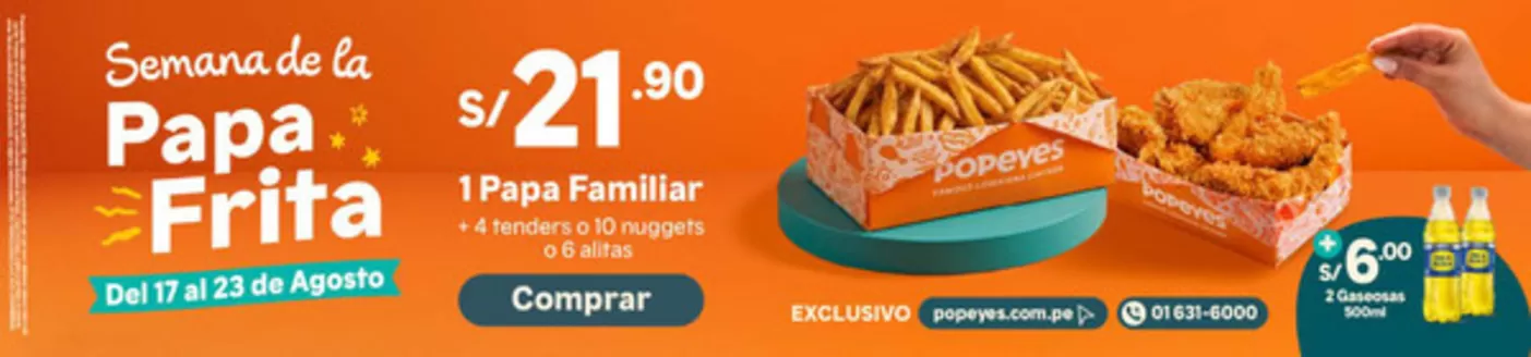 Catálogo Popeyes | Papa Frita | 2026-08-18T00:00:00.000Z - 2026-08-23T00:00:00.000Z