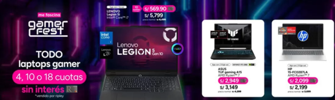 Catálogo Ripley en Cochabamba | Gamer Fest  | 2026-08-20T00:00:00.000Z - 2026-08-31T00:00:00.000Z