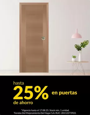 Catálogo Sodimac | Hasta 25% en puertas  | 2025-08-12T00:00:00.000Z - 2025-08-17T00:00:00.000Z