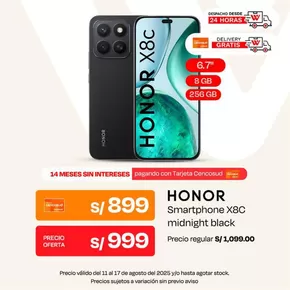 Catálogo Wong | Excelente ofertaHonor | 2025-08-11T00:00:00.000Z - 2025-08-17T00:00:00.000Z