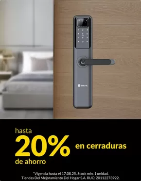 Catálogo Sodimac | Hasta 20%en cerraduras  | 2025-08-13T00:00:00.000Z - 2025-08-17T00:00:00.000Z
