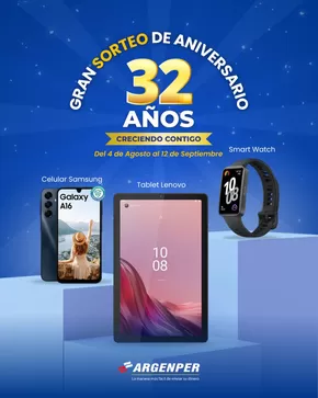 Catálogo Argenper en Trujillo | Gran sorteo de aniversario  | 2025-08-13T00:00:00.000Z - 2025-09-12T00:00:00.000Z