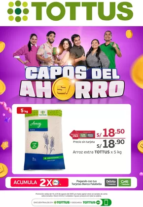 Catálogo Tottus en Arequipa | Capos del ahorro | 2025-08-14T00:00:00.000Z - 2025-08-20T00:00:00.000Z