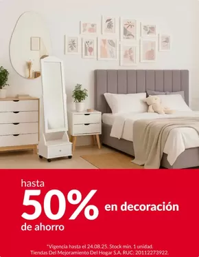 Catálogo Sodimac en Ica | Hasta 50% en decoracion  | 2025-08-19T00:00:00.000Z - 2025-08-24T00:00:00.000Z