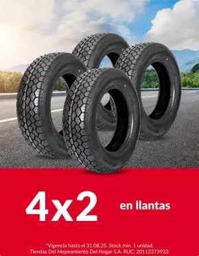Catálogo Sodimac en Lima | 4x2 en llantas  | 2025-08-23T00:00:00.000Z - 2025-08-31T00:00:00.000Z