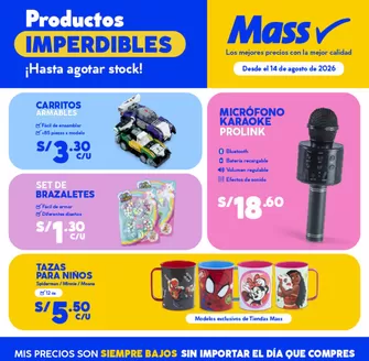 Catálogo Mass en Yacila | Productos Imperdibles | 2026-08-31T00:00:00.000Z - 2026-09-13T00:00:00.000Z