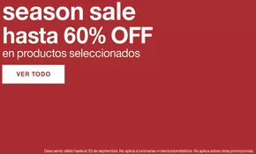 Season Sale hasta 60%Off