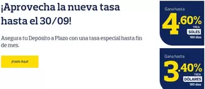 Aprovecha la nueva tasa hasta el 30/9