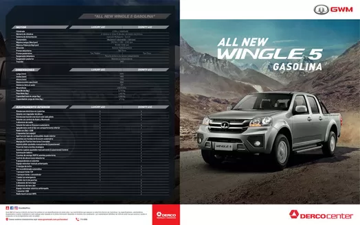 Catálogo Derco en Huancayo | Great Wall Wingle 5 Gasolina 4x2 LUXURY FL 2027 | 2026-09-07T00:00:00.000Z - 2026-09-21T00:00:00.000Z